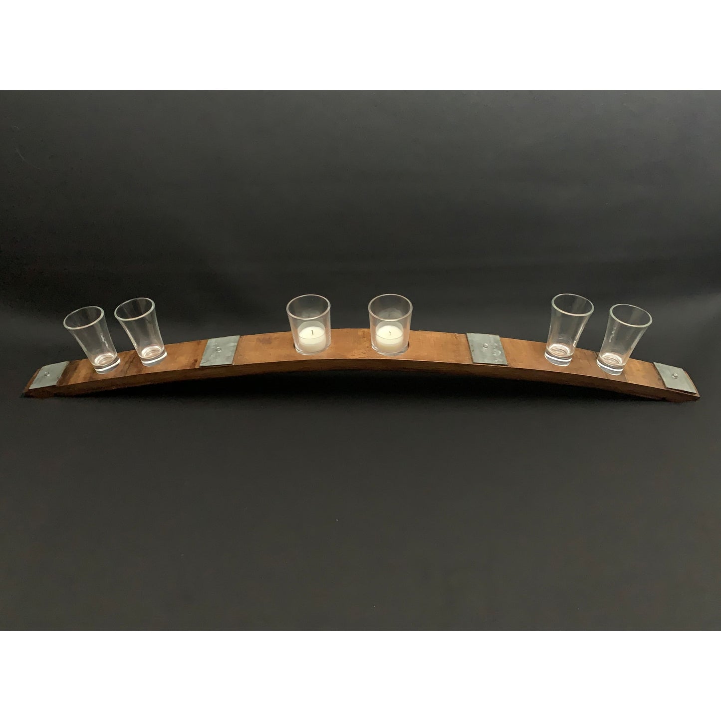 Tealight Candle Shot Glass Whiskey Barrel Stave