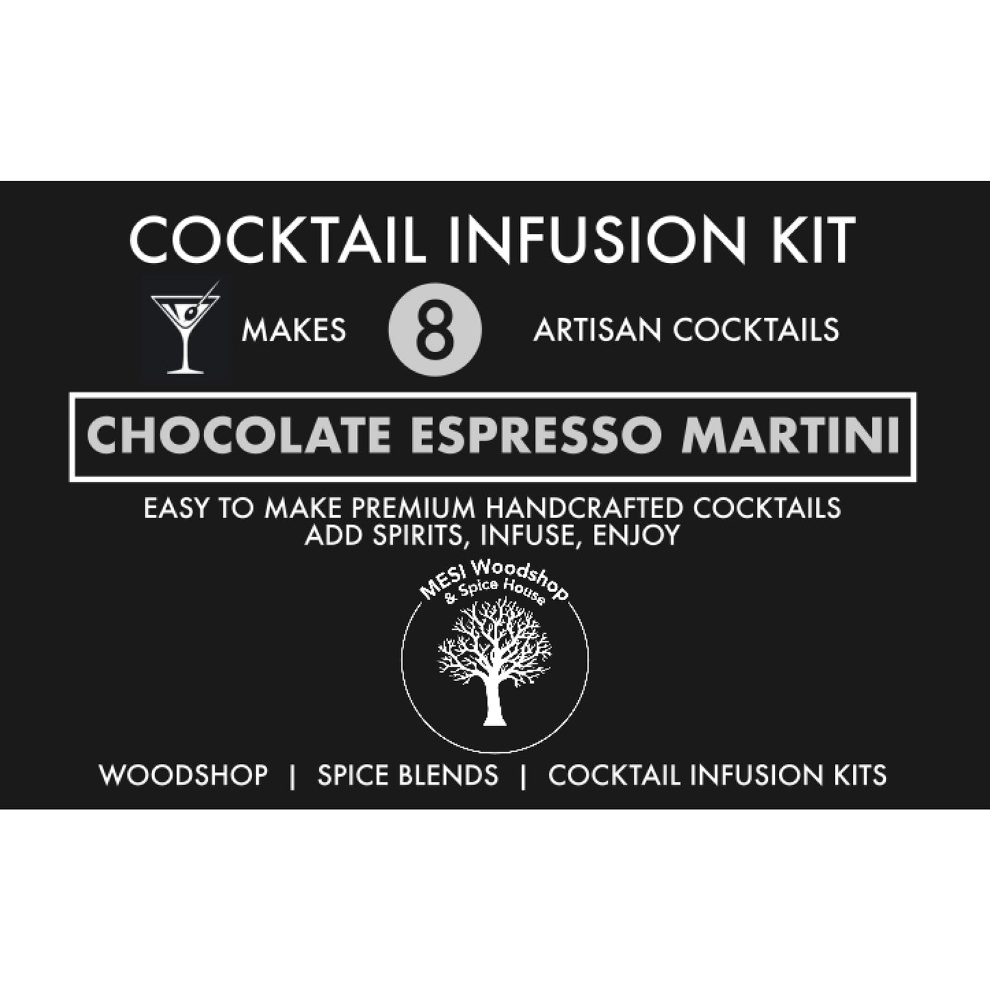 Chocolate Espresso Martini Cocktail Infusion Kit