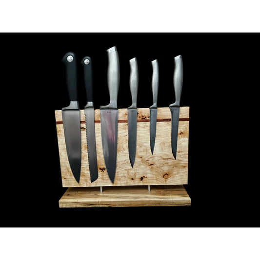 Kitchen Knife Holder - Counter Top | Hardwood