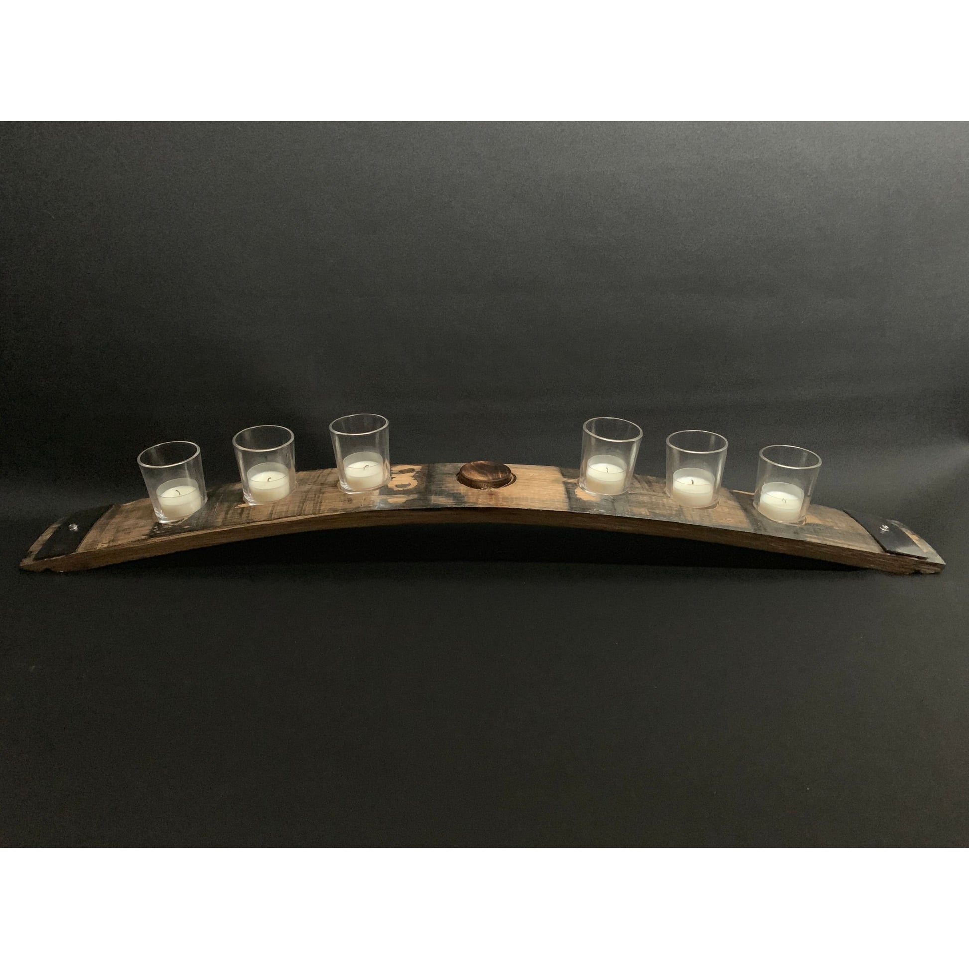 Tealight Candle Bung Hole Whiskey Barrel Stave