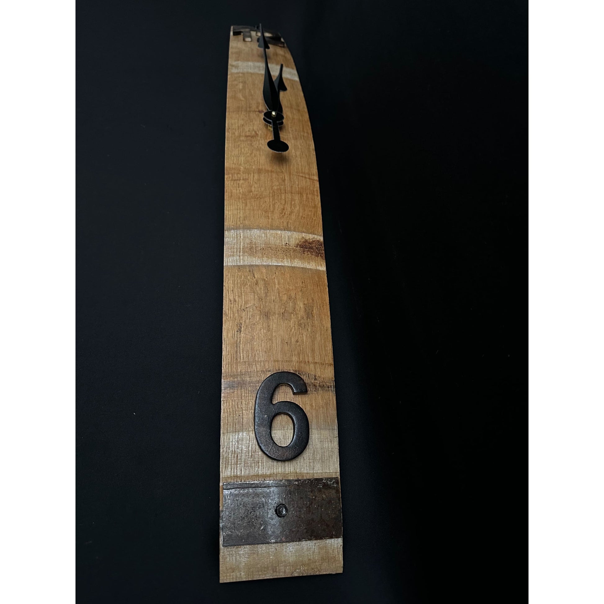 Oversized Wall Clock | Whiskey Barrel Stave