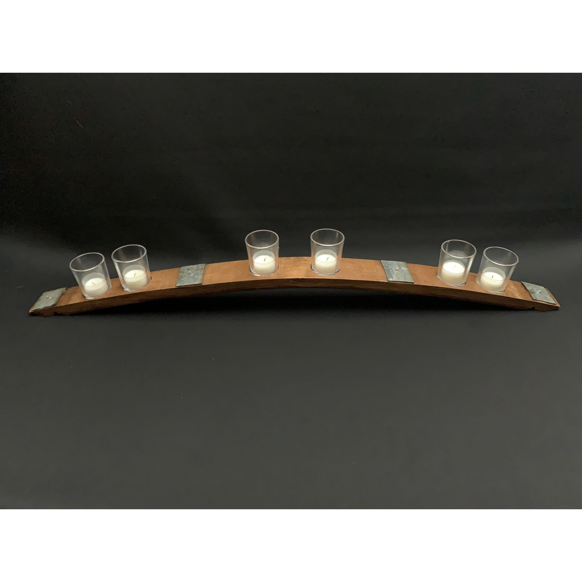 Tealight Candle Whiskey Barrel Stave