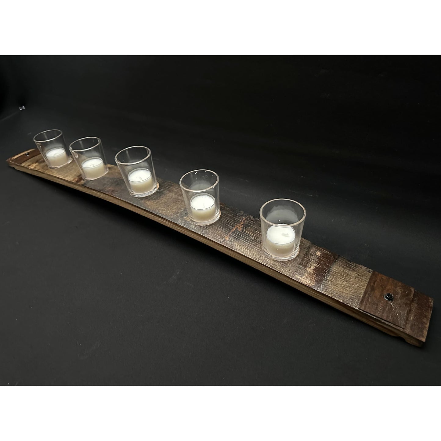 Tealight Candle | Whiskey Barrel Stave