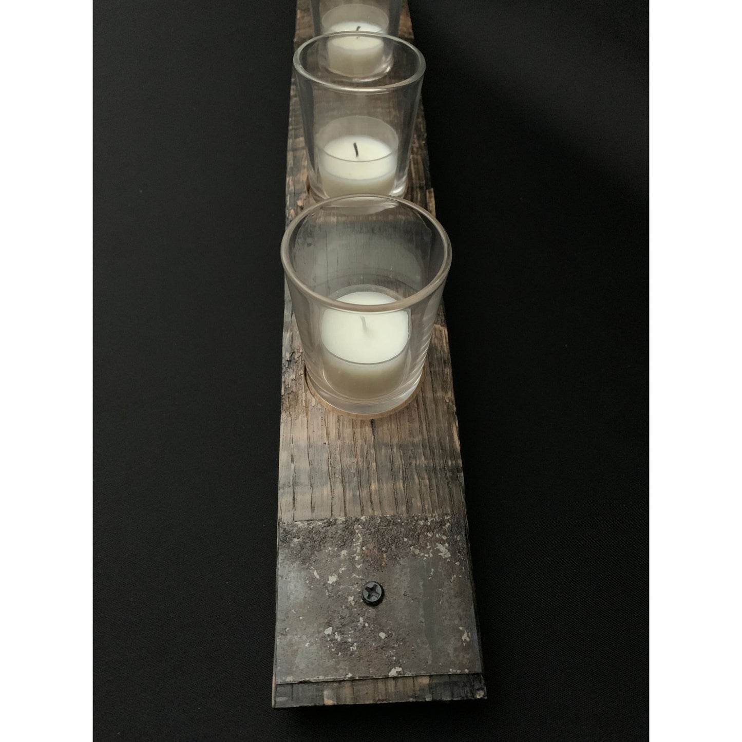 Tealight Candle Whiskey Barrel Stave