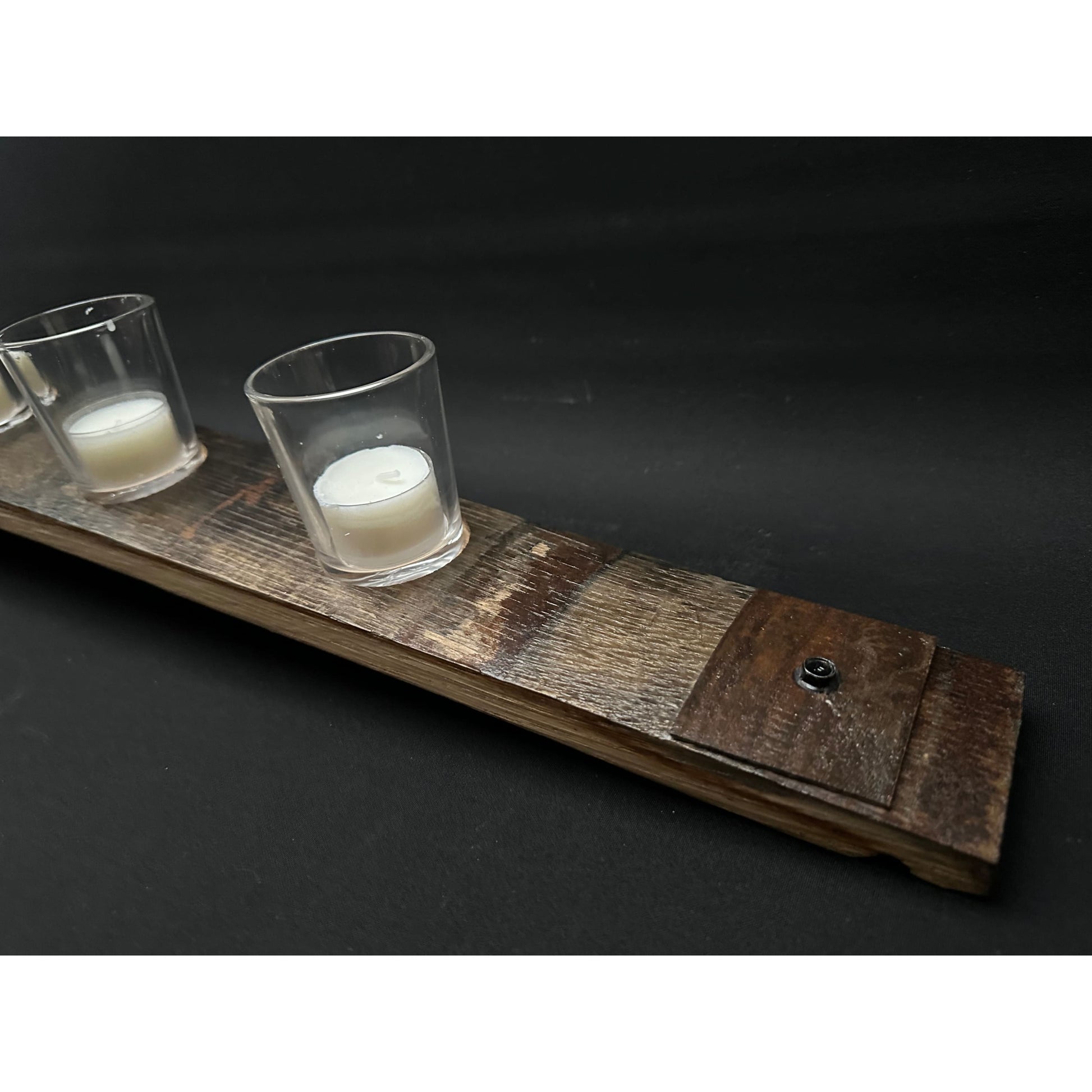 Tealight Candle | Whiskey Barrel Stave
