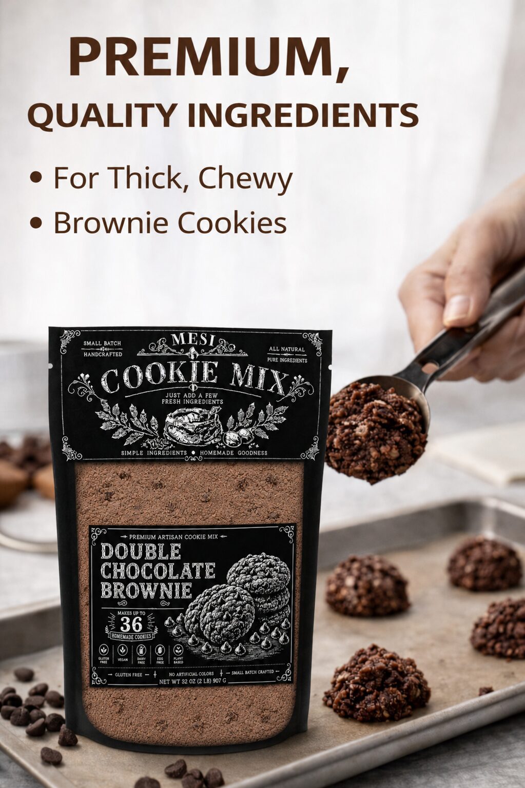 Double Chocolate Brownie Cookie Mix