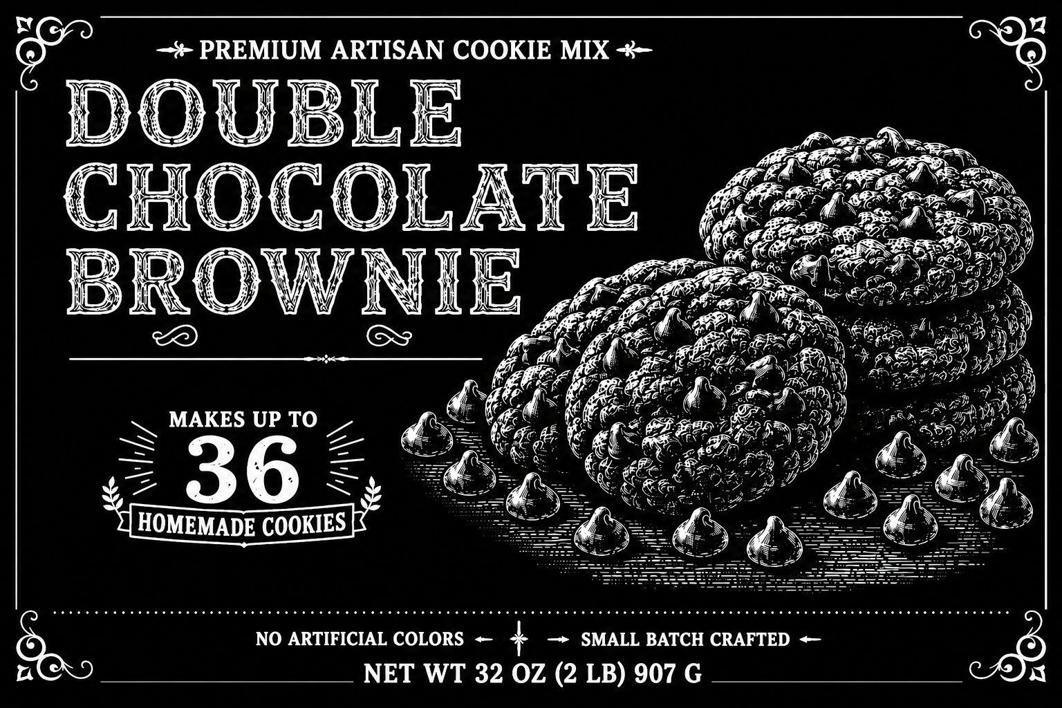 Double Chocolate Brownie Cookie Mix