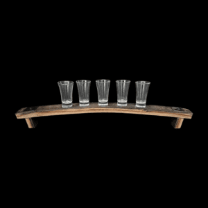 Whiskey Barrel Shot Glass Flight