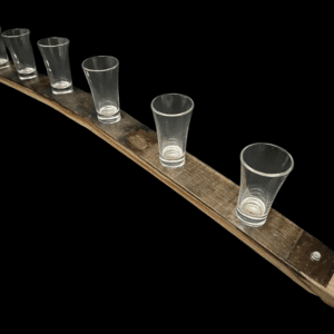 Whiskey Barrel Shot Glass Flight