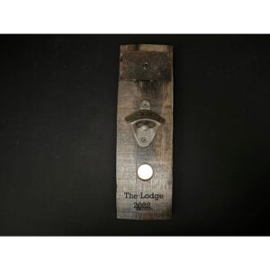 Whiskey Barrel Stave Magnetic Bottle Opener
