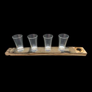 Whiskey Barrel Shot Glass Flight
